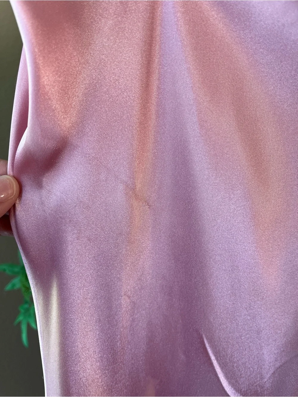 Bebe Pink Satin Cowl Neck Slip Midi Dress Small